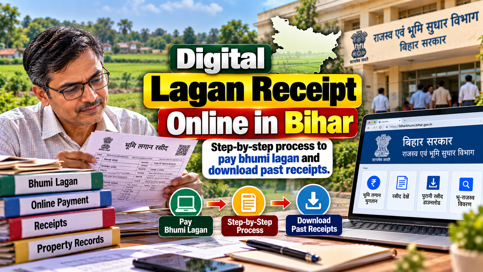 Digital Lagan Receipt Online: Step-by-Step Process to Pay Bhumi Lagan and Download Past Receipts